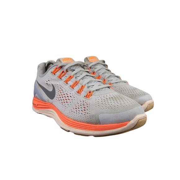 Nike Shoes Womens 7.5 Athletic Trainer Lunarglide 4 Running Sneaker Comfort Grey - Picture 1 of 13